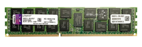 Mémoire RAM 1x 16GB Kingston ECC REGISTERED DDR3 2Rx4 1333MHz PC3-10600 RDIMM | KCS-B200ALV/16G