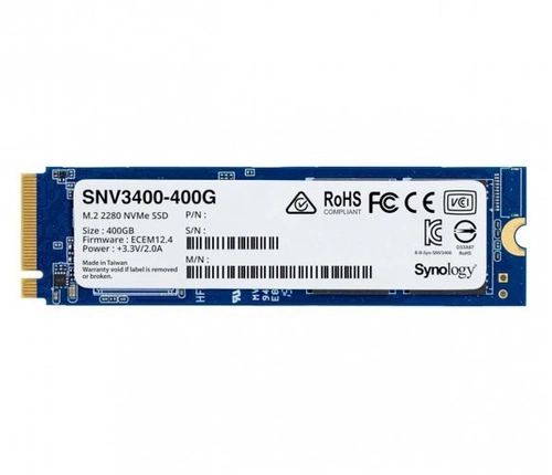 Disque dur SSD dédié au serveur Synology SNV3000 400GB M.2 2280 NVMe SNV3400-400G