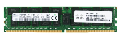 Mémoire RAM 1x 64GB Hynix LOAD REDUCED DDR4 4DRx4 2400MHz PC4-19200 LRDIMM | HMAA8GL7MMR4N-UH