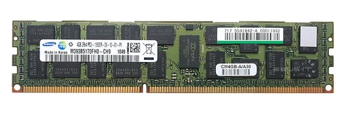 Mémoire RAM 1x 4GB Samsung ECC REGISTERED DDR3 1333MHz PC3-10600 RDIMM | M393B5170FH0-CH9