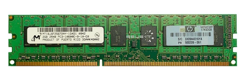 Mémoire RAM 1x 2GB Micron ECC UNBUFFERED DDR3 2Rx8 1333MHz PC3-10600 UDIMM | MT18JSF25672AY-1G4