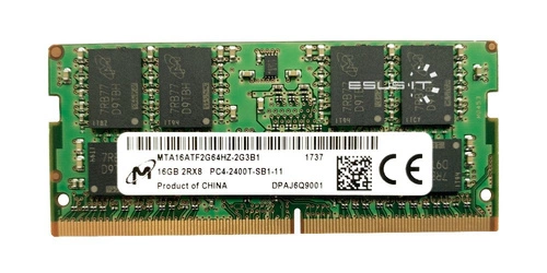 Mémoire RAM 1x 16GB Micron SO-DIMM DDR4 2400MHz PC4-19200 | MTA16ATF2G64HZ-2G3