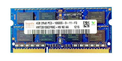 Mémoire RAM 1x 4GB Hynix SO-DIMM DDR3 1333MHz PC3-10600 | HMT351S6CFR8C-H9