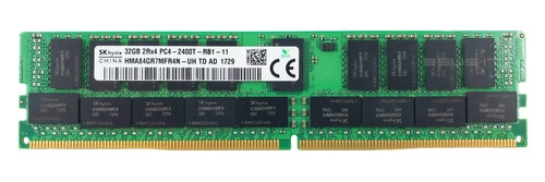 Mémoire RAM 1x 32GB Hynix ECC REGISTERED DDR4 2Rx4 2400MHz PC4-19200 RDIMM | HMA84GR7MFR4N-UH
