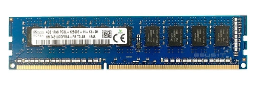 Mémoire RAM 1x 4GB Hynix ECC UNBUFFERED DDR3 1600MHz PC3-12800 UDIMM | HMT451U7DFR8A-PB