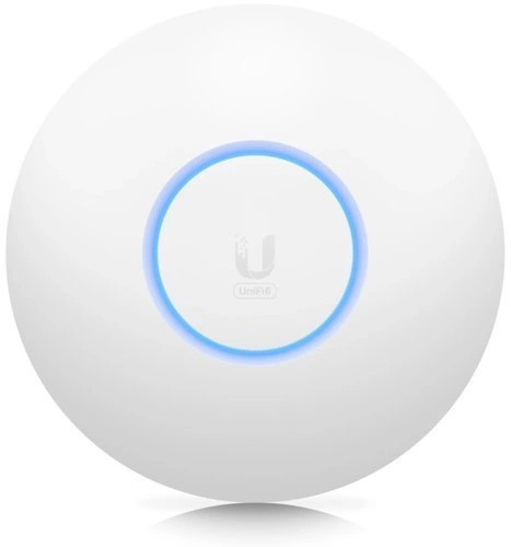 Point d'accès Ubiquiti U6+ 2,4 GHz | 5 GHz 2400 Mbps 802.11a/b/g/n/ac/ax + PoE adapter