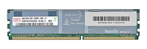 Mémoire RAM 1x 4GB Hynix FULLY BUFFERED DDR2 667MHz PC2-5300 FULLY BUFFERED | HYMP151F72CP4D3-Y5