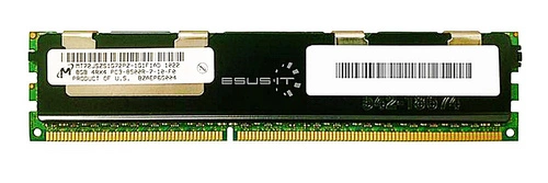 Mémoire RAM 1x 8GB Micron ECC REGISTERED DDR3 1066MHz PC3-8500 RDIMM | MT72JSZS1G72PZ-1G1