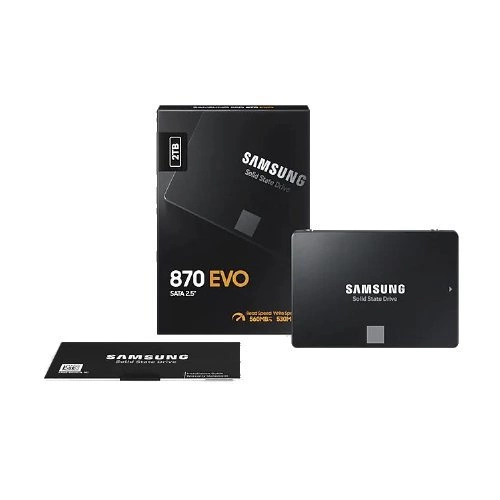 Disque dur SSD Samsung 870 EVO 2000GB 2.5'' SATA 6Gb/s TLC | MZ-77E2T0B/EU