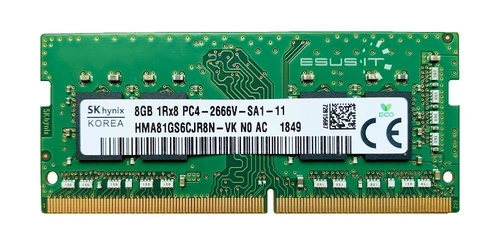 Mémoire RAM 1x 8GB Hynix SO-DIMM DDR4 2666MHz PC4-21300 | HMA81GS6CJR8N-VKN0