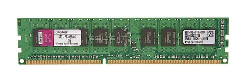 Mémoire RAM 1x 4GB Kingston ECC UNBUFFERED DDR3 1333MHz PC3-10600 UDIMM | KTA-PE313E/4G