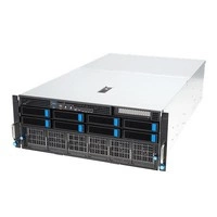 Plateforme serveur ASUS 4U ESC8000A-E12-SKU2/1G/3kW(2+2)/2 PCIe/2 NVMe 90SF02H2-M000M0 AMD x 2 DDR5 x 24 9 x 2.5" SATA/SAS/NVME PSU 2+2