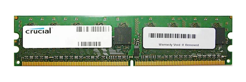 Mémoire RAM 1x 4GB Crucial ECC REGISTERED DDR2 800MHz PC2-6400 RDIMM | CT51272AB80E.36FQH