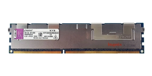 Mémoire RAM 1x 8GB Kingston ECC REGISTERED DDR3 1333MHz PC3-10600 RDIMM | KVR1333D3D4R9S/8GHB