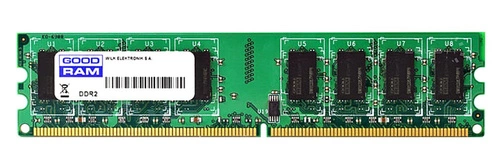 Mémoire RAM 1x 1GB GoodRAM ECC UNBUFFERED DDR2 800MHz PC2-6400 UDIMM | W-MEM80E21G