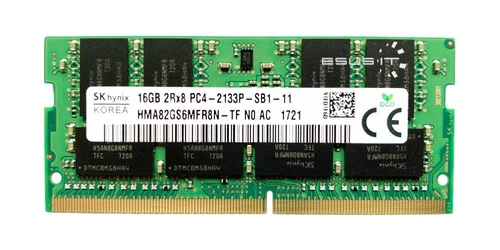 Mémoire RAM 1x 16GB Hynix SO-DIMM DDR4 2133MHz PC4-17000 | HMA82GS6MFR8N-TF