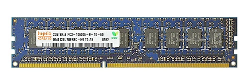 Mémoire RAM 1x 2GB Hynix ECC UNBUFFERED DDR3 1333MHz PC3-10600 UDIMM | HMT125U7BFR8C-H9