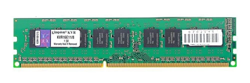 Mémoire RAM 1x 8GB Kingston ECC UNBUFFERED DDR3 1600MHz PC3-12800 UDIMM | KVR16E11/8