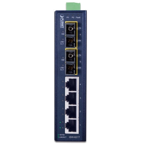 Commutateur Planet ISW-621T 4x 100Mb 2x 100Mbps SFP