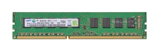 Mémoire RAM 1x 4GB Samsung ECC UNBUFFERED DDR3 2Rx8 1600MHz PC3-12800 UDIMM | M391B5273DH0-YK0