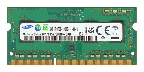 Mémoire RAM 1x 2GB Samsung SO-DIMM DDR3 1600MHz PC3-12800 | M471B5773DH0-CK0
