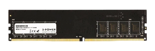 Mémoire RAM 1x 8GB 2-POWER NON-ECC UNBUFFERED DDR4 2400MHz PC4-19200 UDIMM | MEM8903B
