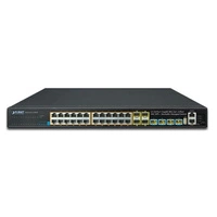 Commutateur Planet SGS-6341-24P4X 24x 1Gb 4x SFP | 4x SFP+ 370 W PoE+