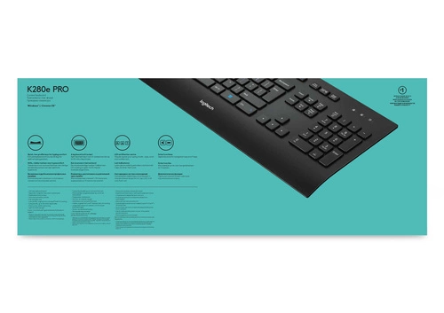 Clavier Câblés Logitech K280E Pro f/ Business QWERTY