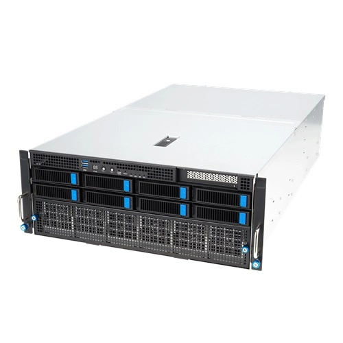 Plateforme serveur ASUS 4U ESC8000A-E12-SKU3/1G/3kW(2+2)/1PCIe/2NVMe/OCP 90SF02H3-M000N0 AMD x 2 DDR5 x 24 9 x 2.5" SATA/NVME PSU 2+2