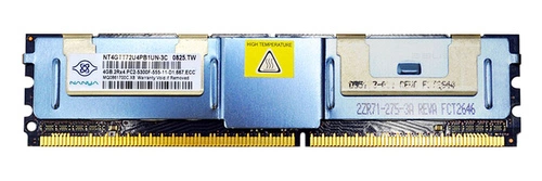 Mémoire RAM 1x 2GB Nanya FULLY BUFFERED DDR2 667MHz PC2-5300 FULLY BUFFERED | NT4GTT72U4PB1UN-3C