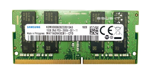 Mémoire RAM 1x 16GB Samsung SO-DIMM DDR4 2666MHz PC4-21300 | M471A2K43CB1-CTD