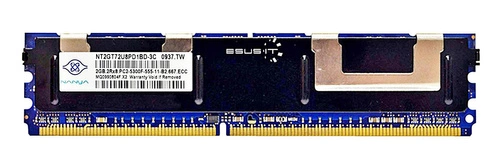 Mémoire RAM 1x 2GB Nanya FULLY BUFFERED DDR2 667MHz PC2-5300 FULLY BUFFERED | NT2GT72U8PD1BD-3C