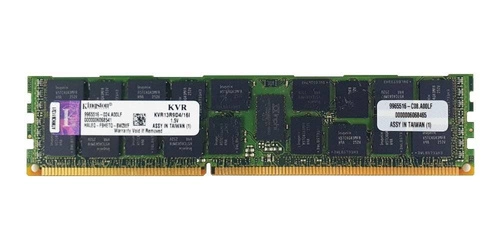 Mémoire RAM 1x 16GB Kingston ECC REGISTERED DDR3 1333MHz PC3-10600 RDIMM | KVR13R9D4/16I