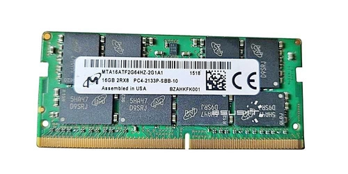 Mémoire RAM 1x 16GB Micron SO-DIMM DDR4 2133MHz PC4-17000 | MTA16ATF2G64HZ-2G1