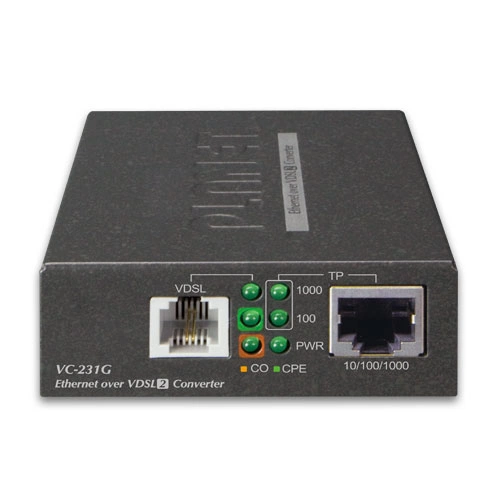 Convertisseur de média Planet VC-231G 1x VDSL2/RJ11 1x RJ-45