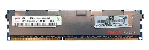 Mémoire RAM 1x 8GB Hynix ECC REGISTERED DDR3 1333MHz PC3-10600 RDIMM | HMT31GR7BFR4A-H9