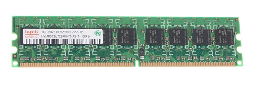 Mémoire RAM 1x 1GB Hynix ECC UNBUFFERED DDR2 667MHz PC2-5300 UDIMM | HYMP512U72BP8-Y5