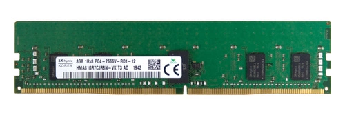 Mémoire RAM 1x 8GB Hynix ECC REGISTERED DDR4 1Rx8 2666MHz PC4-21300 RDIMM | HMA81GR7CJR8N-VK