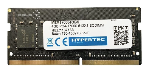 Mémoire RAM 1x 4GB HYPERTEC SO-DIMM DDR4 2133MHz PC4-17000 | MEM170004GBS