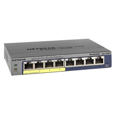Przełącznik Netgear GS108PE | 192 kB | 16 Gb/s | 8x Port Ethernet