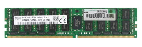Mémoire RAM 1x 64GB Hynix ECC LOAD REDUCED DDR4 4Rx4 2666MHz PC4-21300 LRDIMM | HMAA8GL7AMR4N-VK 