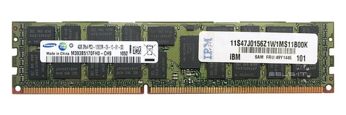 Mémoire RAM 1x 4GB Samsung ECC REGISTERED DDR3 1333MHz PC3-10600 RDIMM | M393B5170FH0-CH9