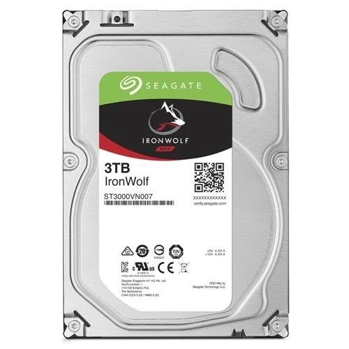 Disque dur Seagate IronWolf 3.5'' HDD 3000GB 5900RPM SATA 6Gb/s 64MB | ST3000VN007