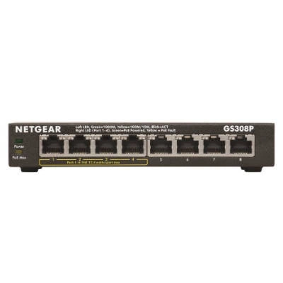 Przełącznik Netgear GS308P-100PES | 192 kB | 16 Gb/s | 8x Port Ethernet