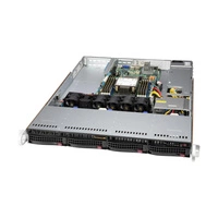 Plateforme serveur Supermicro 1U 510P-WT SYS-510P-WT Intel x 1 DDR4 x 8 4 x 3.5" SATA/SAS/NVME PSU 1