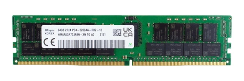 Mémoire RAM 1x 64GB Hynix ECC REGISTERED DDR4 2Rx4 3200MHz PC4-25600 RDIMM | HMAA8GR7CJR4N-XN