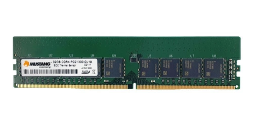 Mémoire RAM 1x 32GB Mustang ECC UNBUFFERED DDR4 2Rx8 2666MHz PC4-21300 UDIMM | M94G72261908NDT-S