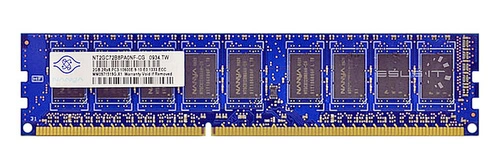 Mémoire RAM 1x 2GB Nanya ECC UNBUFFERED DDR3 1066MHz PC3-8500 UDIMM | NT2GC72B8PA0NF-BE