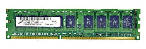 Mémoire RAM 1x 4GB Micron ECC UNBUFFERED DDR3 1333MHz PC3-10600 UDIMM | MT18JSF51272AZ-1G4