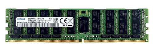 Mémoire RAM 1x 64GB Samsung ECC LOAD REDUCED DDR4  2400MHz PC4-19200 LRDIMM | M386A8K40BMB-CRC 